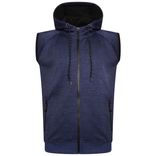 KAM Active Performance Sleeveless Hoody Indigo